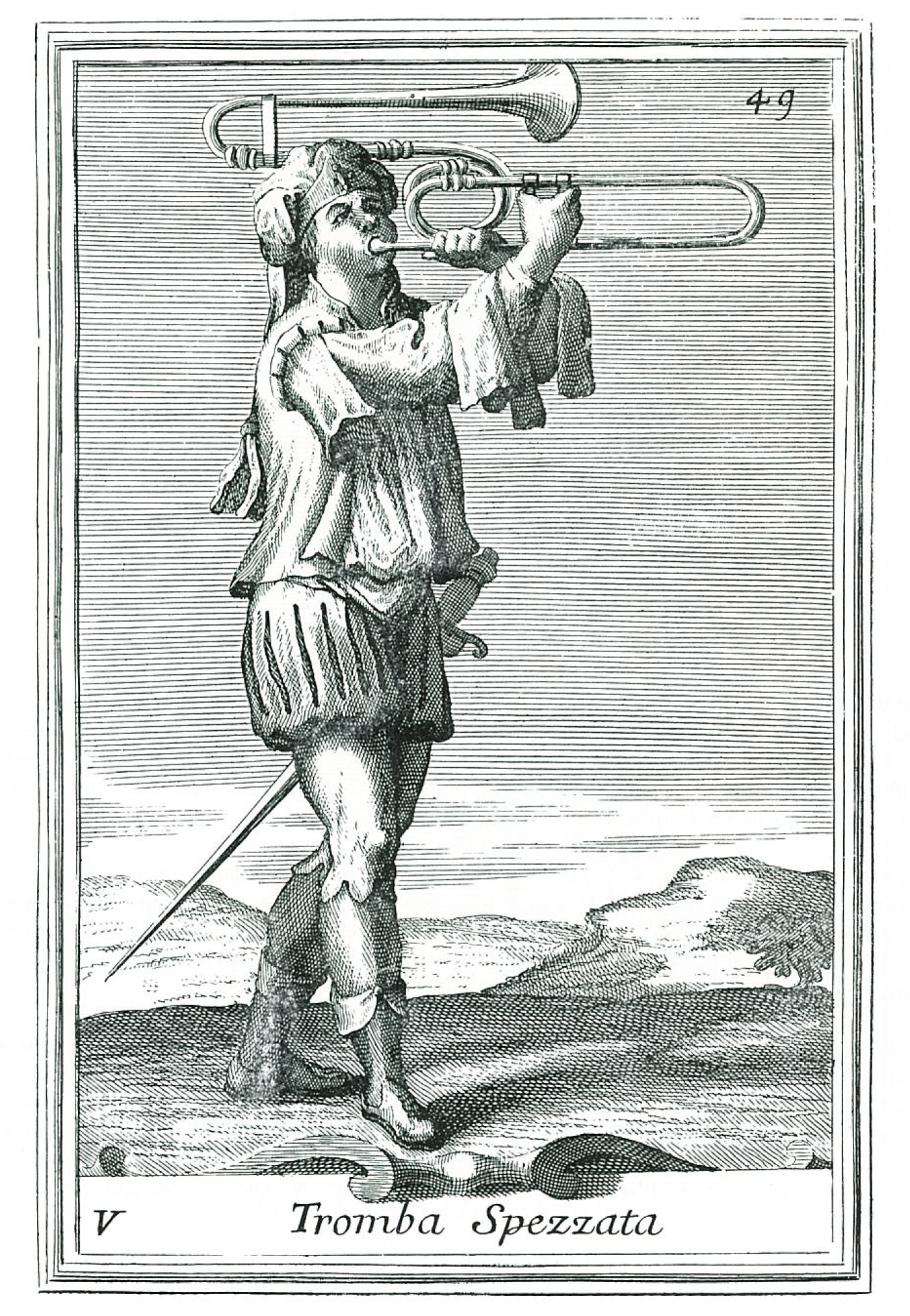 Le trombone est, en principe, une trompette dotée d'un tuyau coudé en forme de U, qui coulisse sur la partie principale...