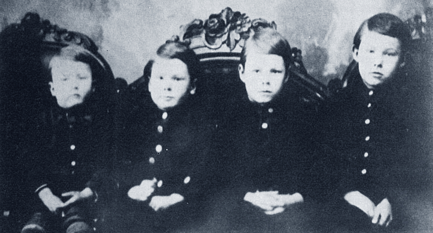 The four older Clarke brothers. Left to right: Herbert, Ernest, Edwin and William.