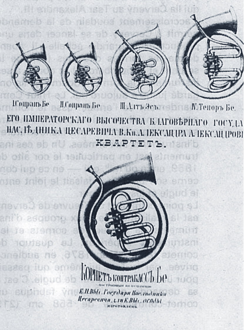 Prospectus of cornets quartet (1876)