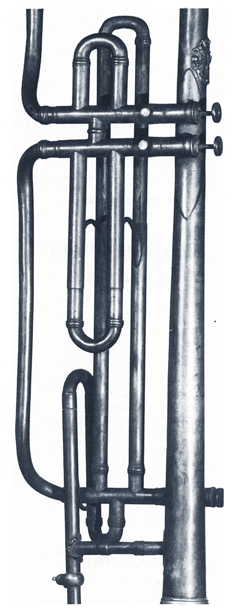 1. Clavicor by Guichard, Paris, after 1840; detail of 2 stopping valves by Stölzel (according to 1818 patent). At the th...