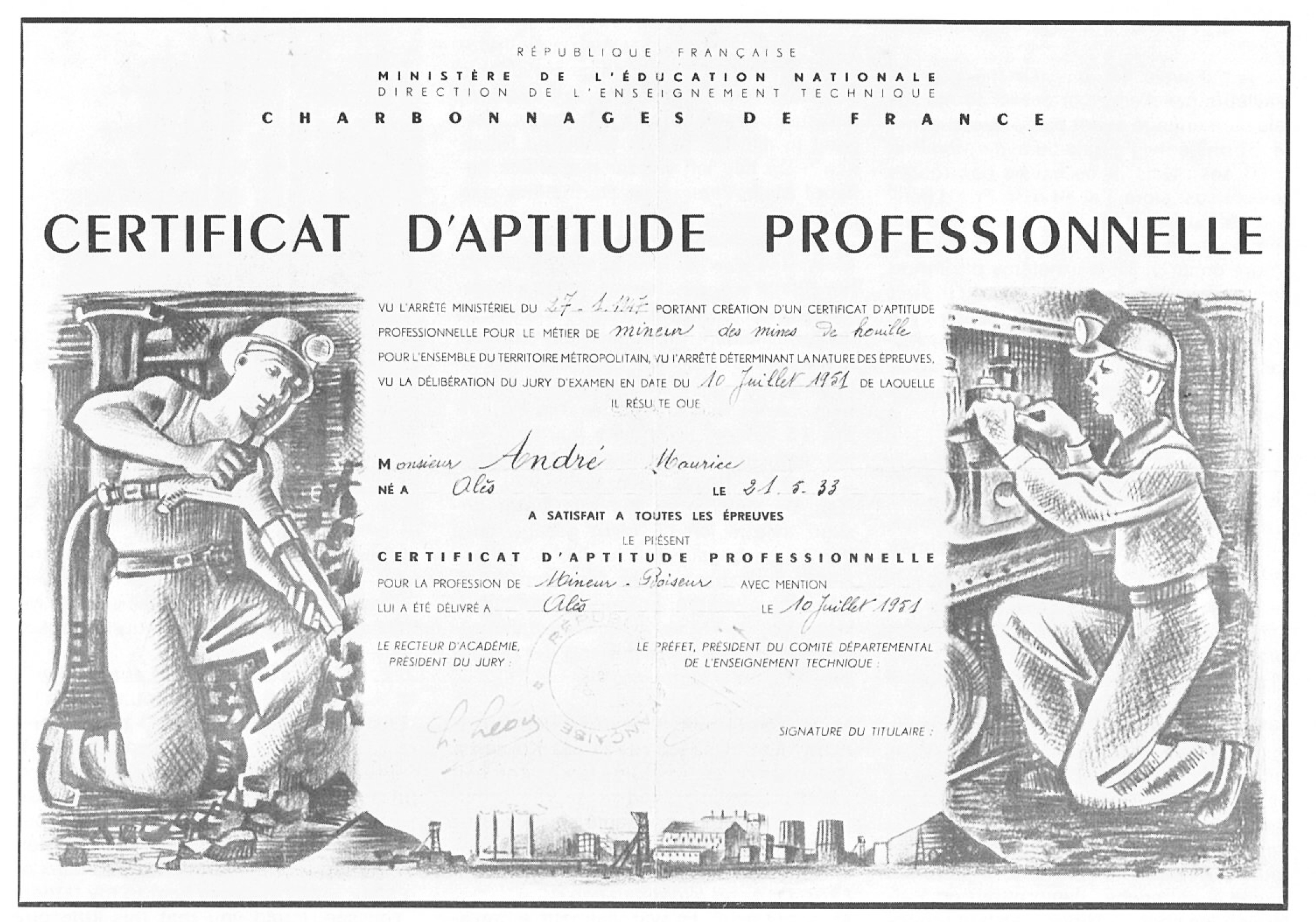 Underground Workers diploma