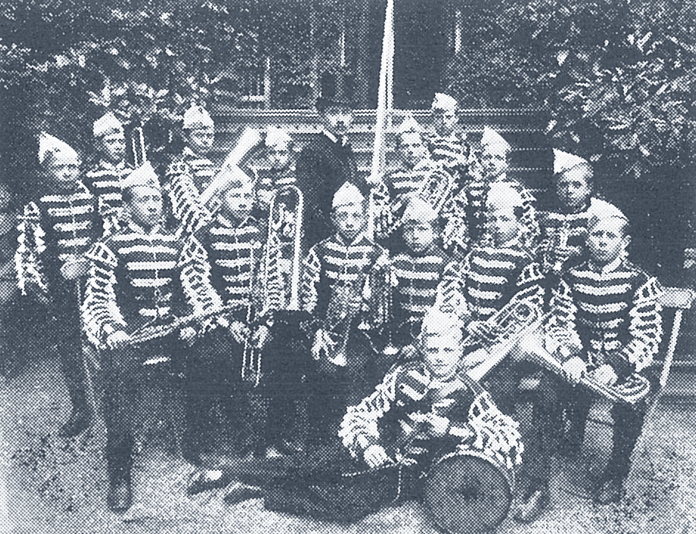 1 — Anton Hansen: valve trombone. The Boy Orchestra, Sweden, 1893.