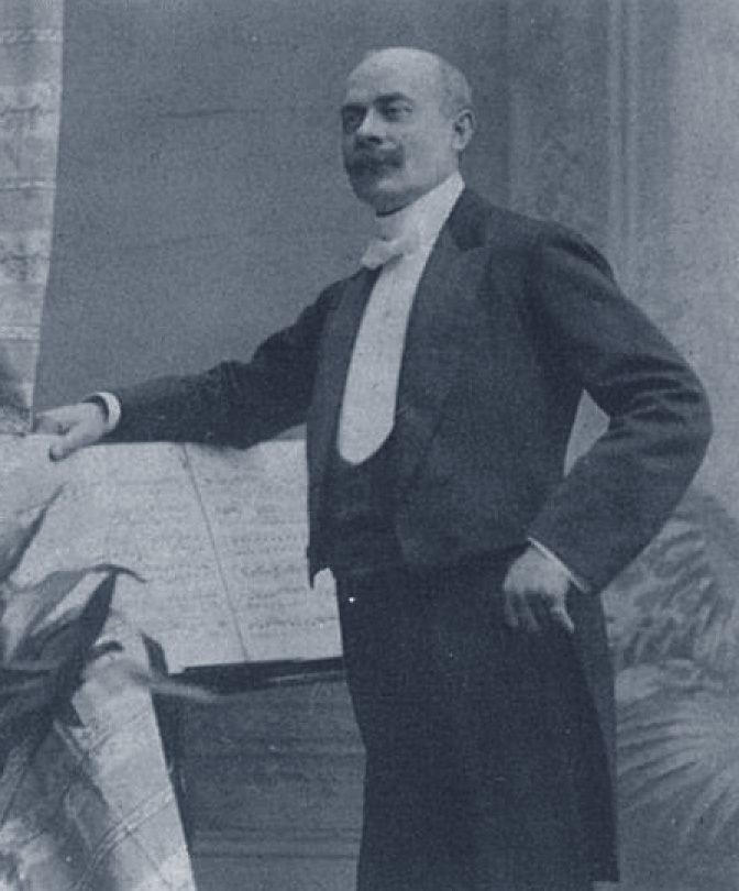 3 — Flautist and conductor Joakim Andersen (1847–1909). Photo from 4 May 1909.