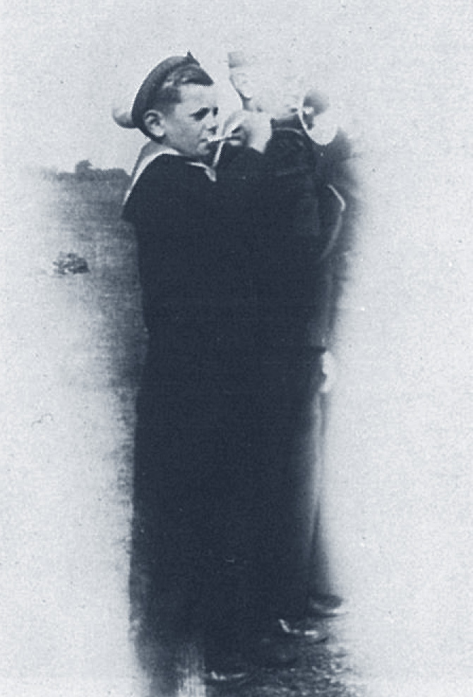 Philip Jones as a sea cadet.(He only joined the sea cadets so that he could wear long trousers!)