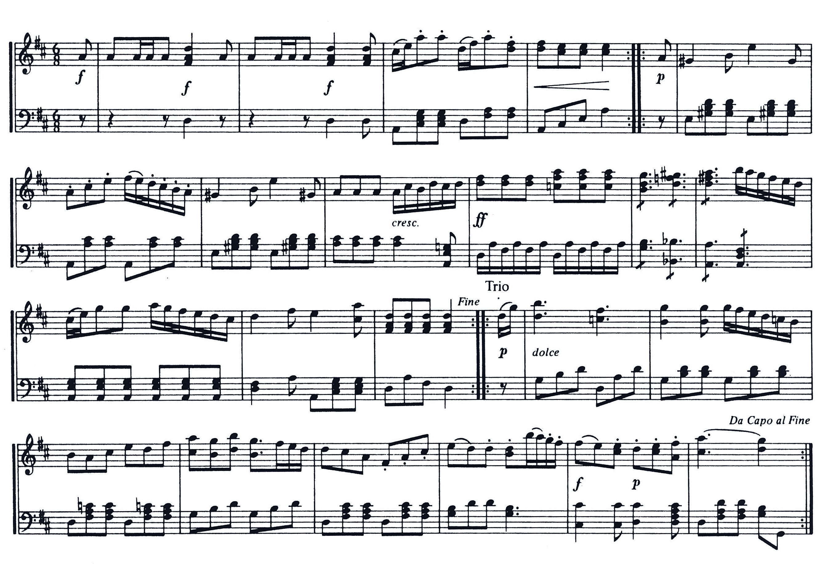 III.3 M. Mösl (1800 env.), AufzugExtrait des 6 Fanfares pour 3 ou 4 trompettes, timbales et orgue solo, trombone ad libi...
