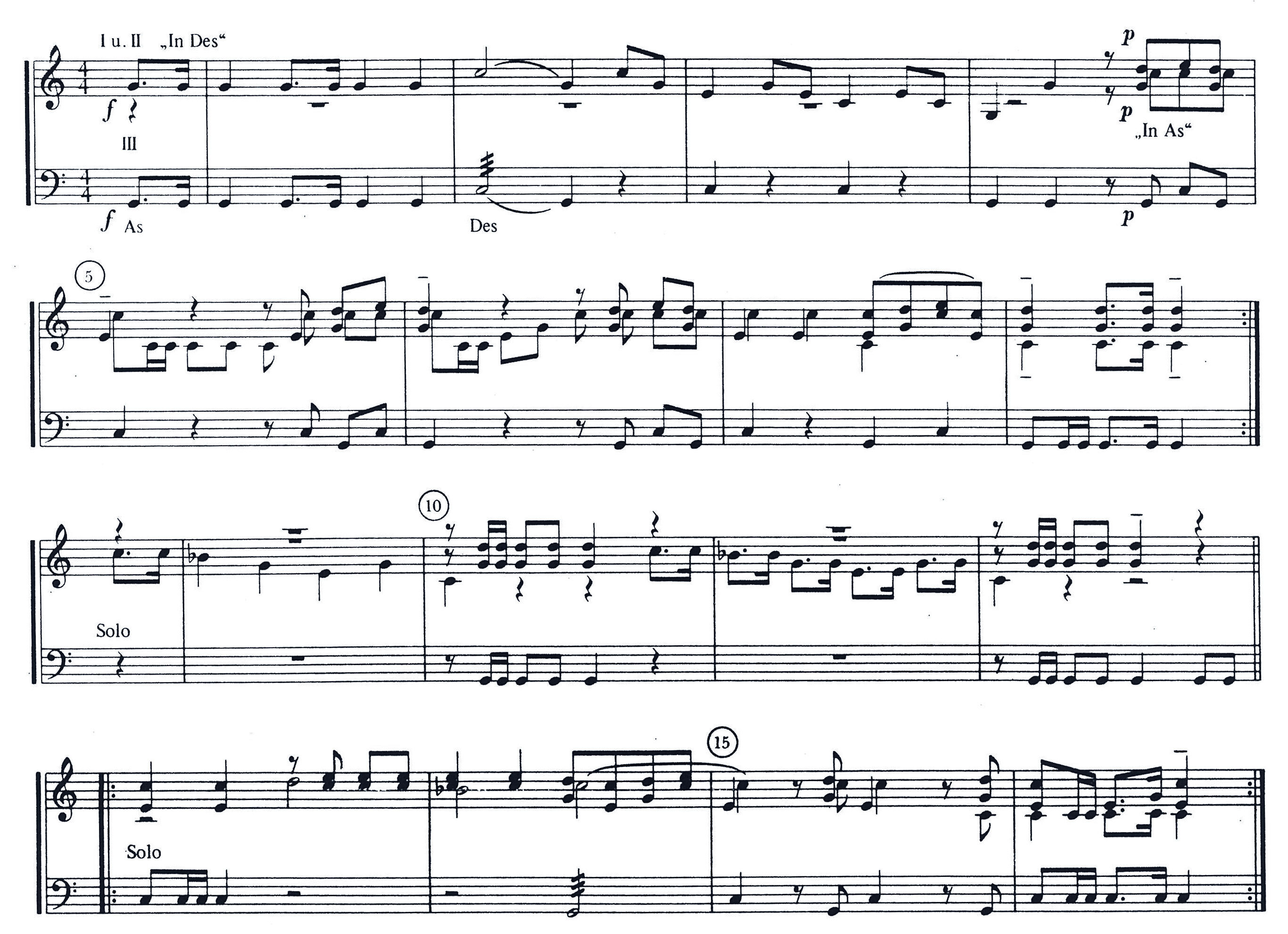 IV. Fanfare à quatre voix dite «des Türmer»Extrait de Tönende Volksaltertümer, édité par Hans Joachim Moser, Berlin-Schö...