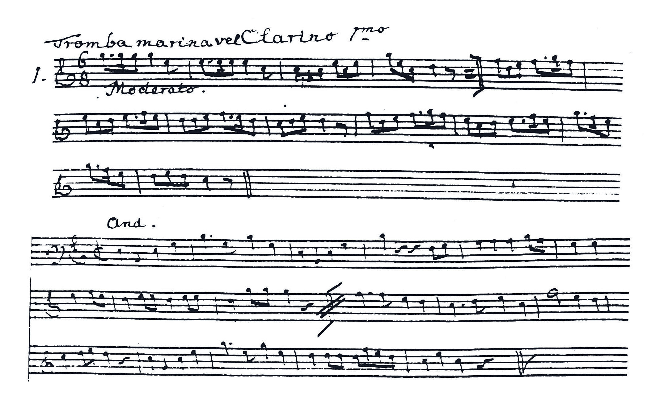 V. Max Keller (1770-1855)No 1 et no 3 des six fanfares pour deux clarini, principale et orgue ad libitum. Clarino 1.