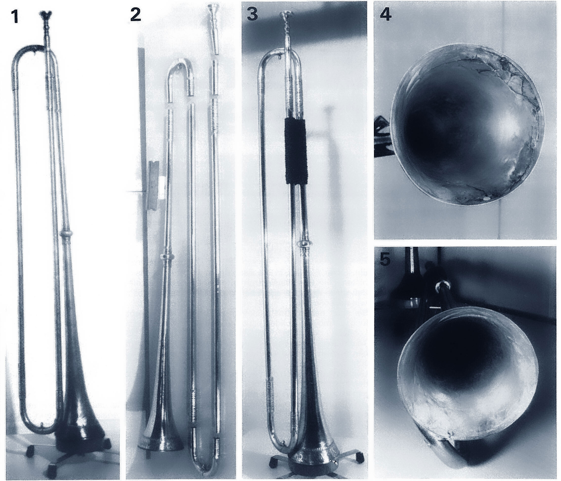 Trompette en Utde Hanns Hainlein, Nuremberg 1632, collection du Stadtmuseum de Munich, musée des instruments de musiqueM...