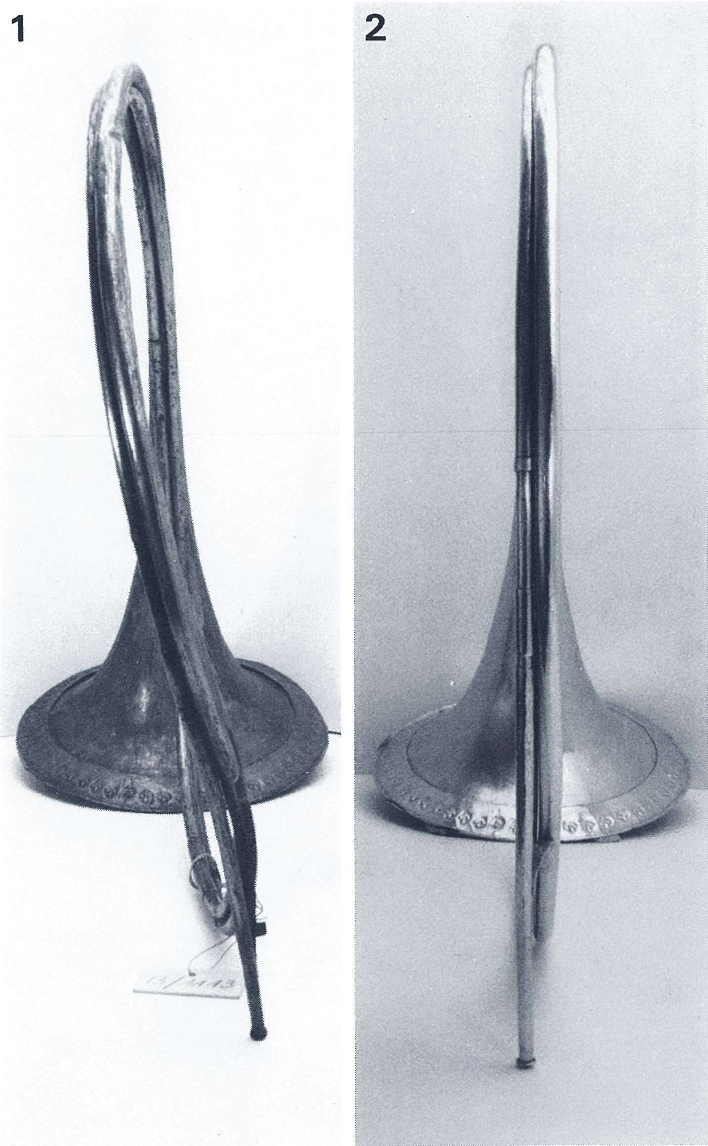 Trompe de chasse en Utde Cretien à Paris 2e moitié du XVIIe siècle, collection du Bayerisches Nationalmuseum de MunichÉt...