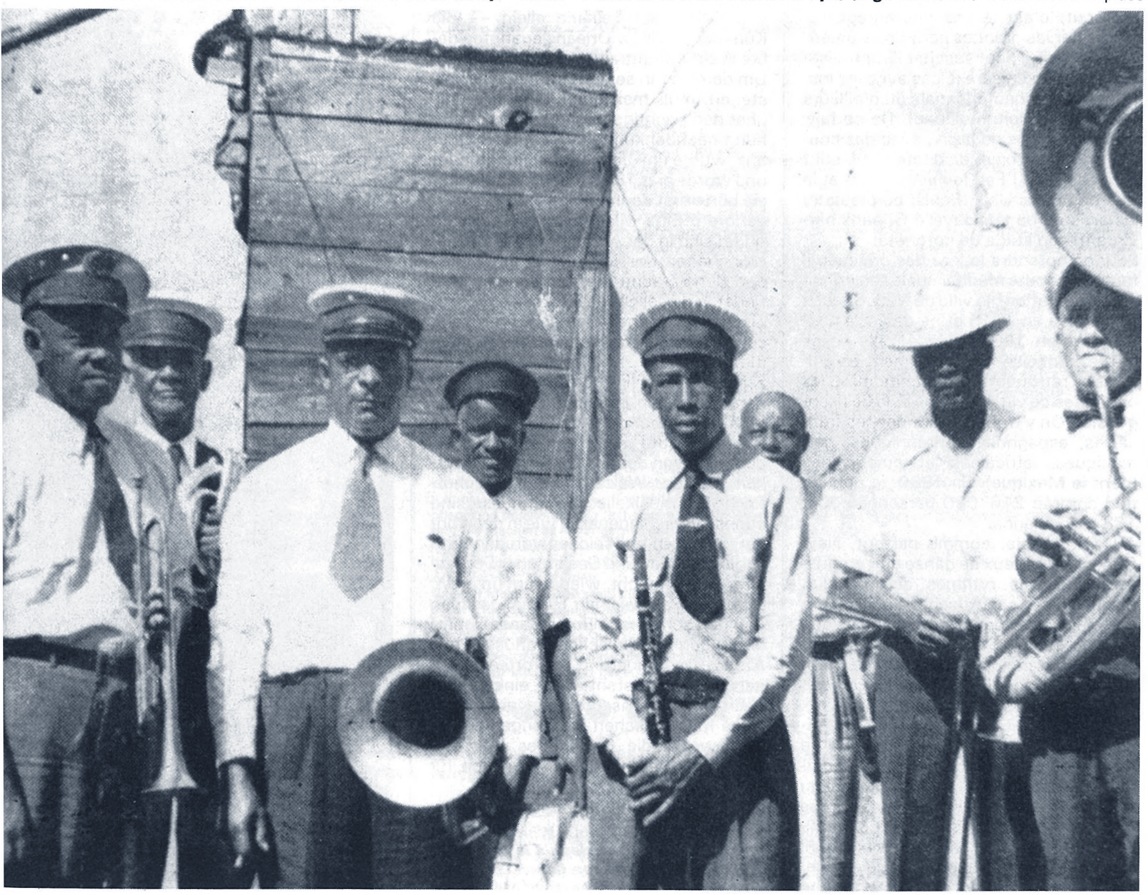 Bunk's Brass Band — New Orleans 1945 (May). "Bunk" Johnson &amp; Louis Madison (trumpets) (left)