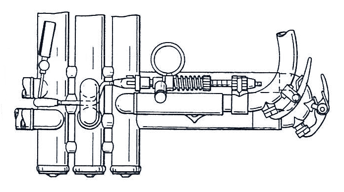 Figure 16Le sélecteur de hauteur en position «avant».