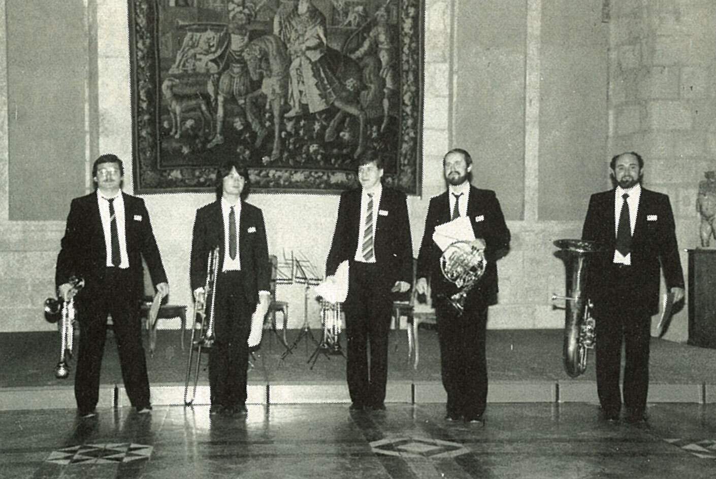 Das Blechbläserquintett des Opernorchesters von Budapest