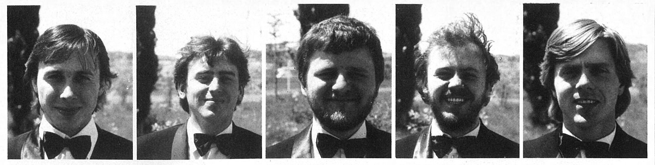 Tamás Velenczei (Trompete), Zoltán Varga (Horn), Zoltan Tóth (Trompete), Jenö Kacsik (Posaune) und József Bazsinka (Tuba...