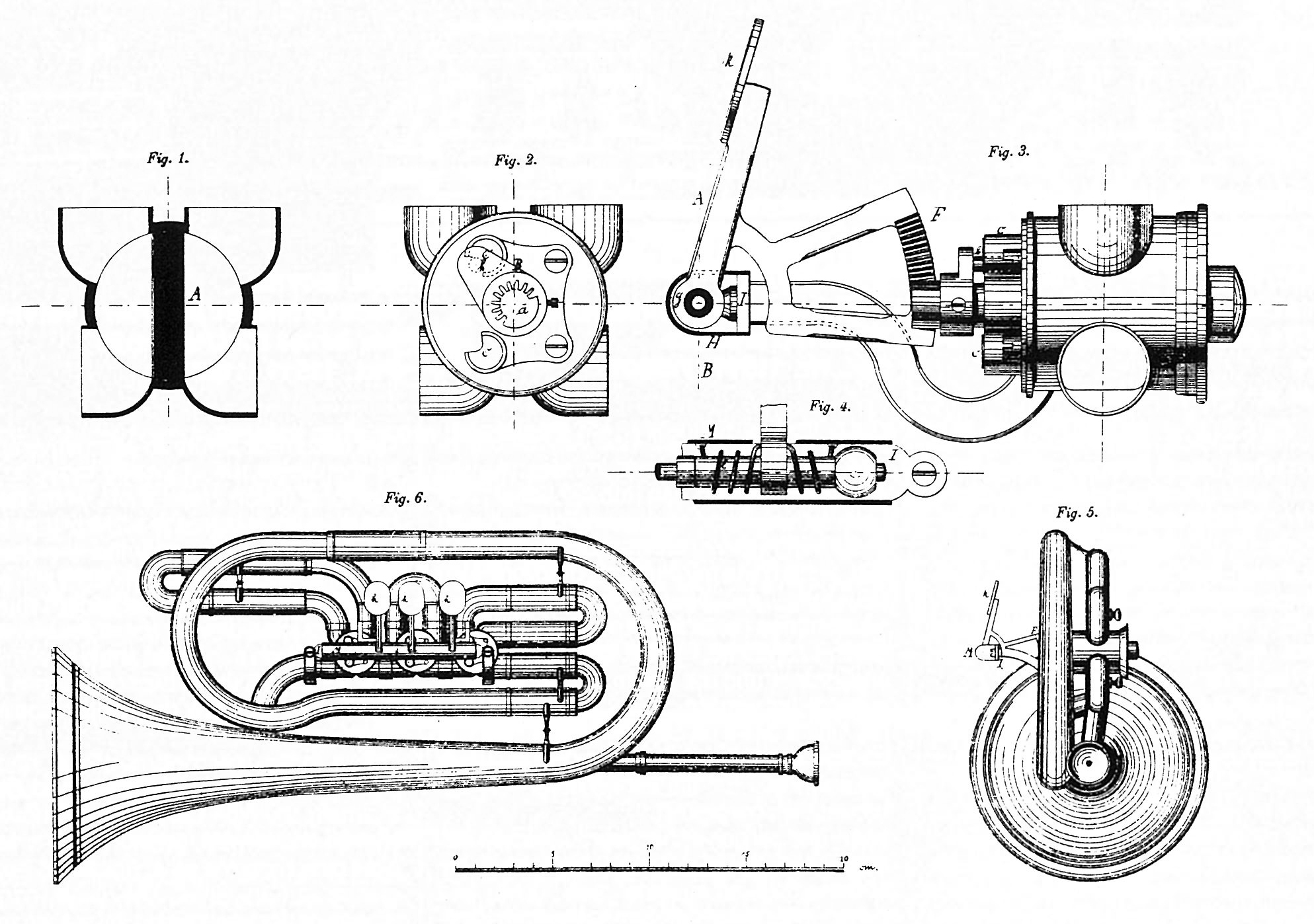 C.W. Moritz, Einrichtung an Drehventilen für Blas-Instrumente, Pat. Nr. 176 - (1877)