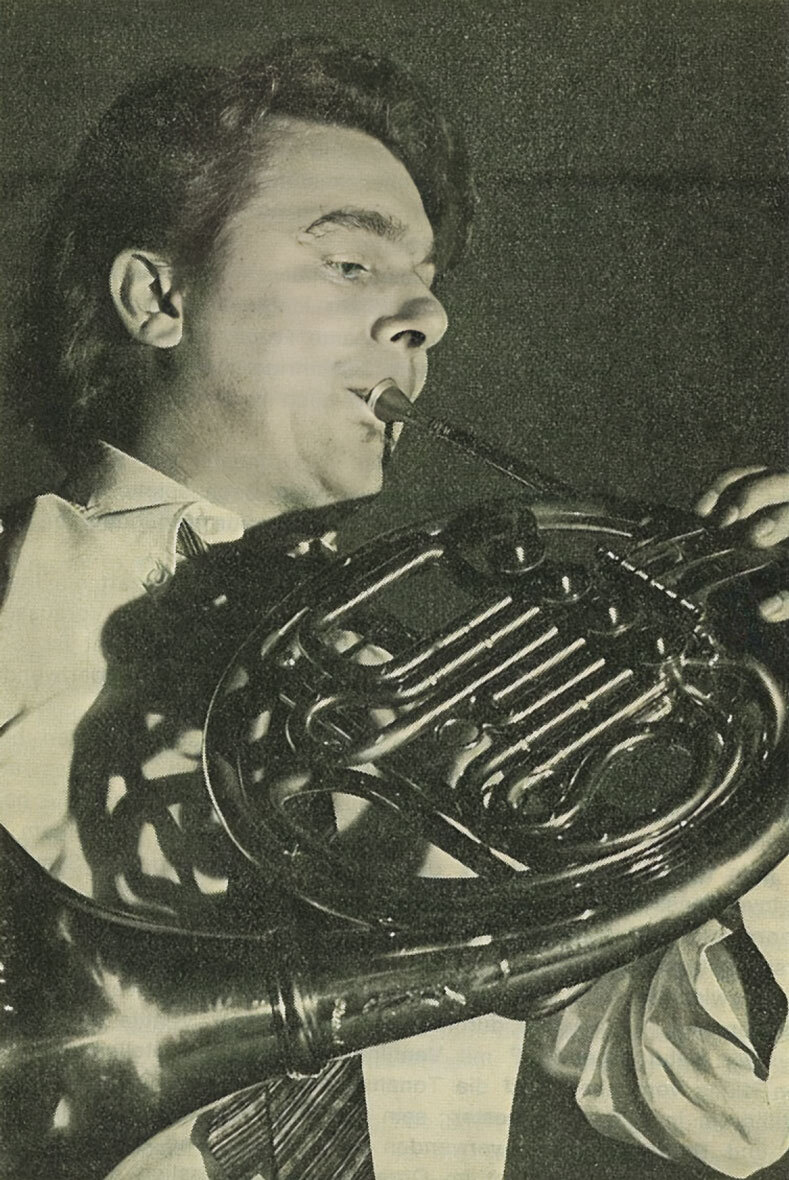 Hermann Baumann, Professor of horn at the State Hochschule for Music, Theater, and Dance in Essen (W. Germany)