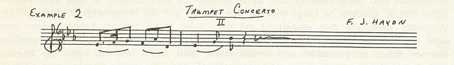Example 2: Haydn, Trumpet Concerto