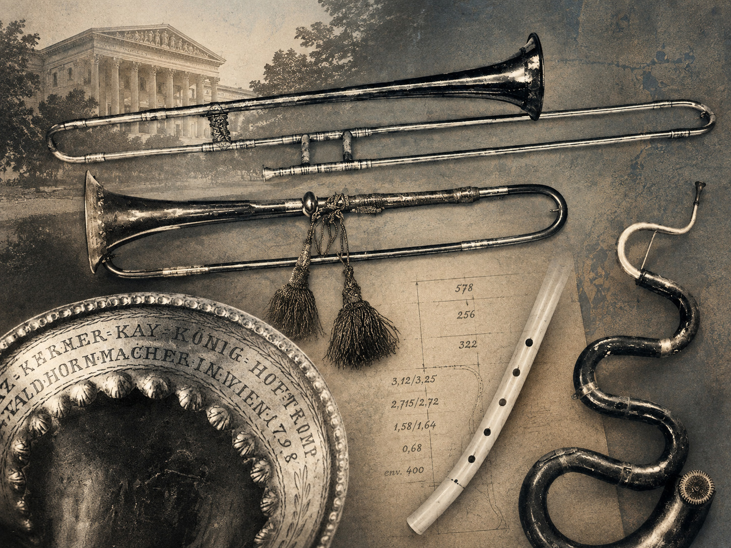 The Trumpets in the Hungarian National Museum in Budapest