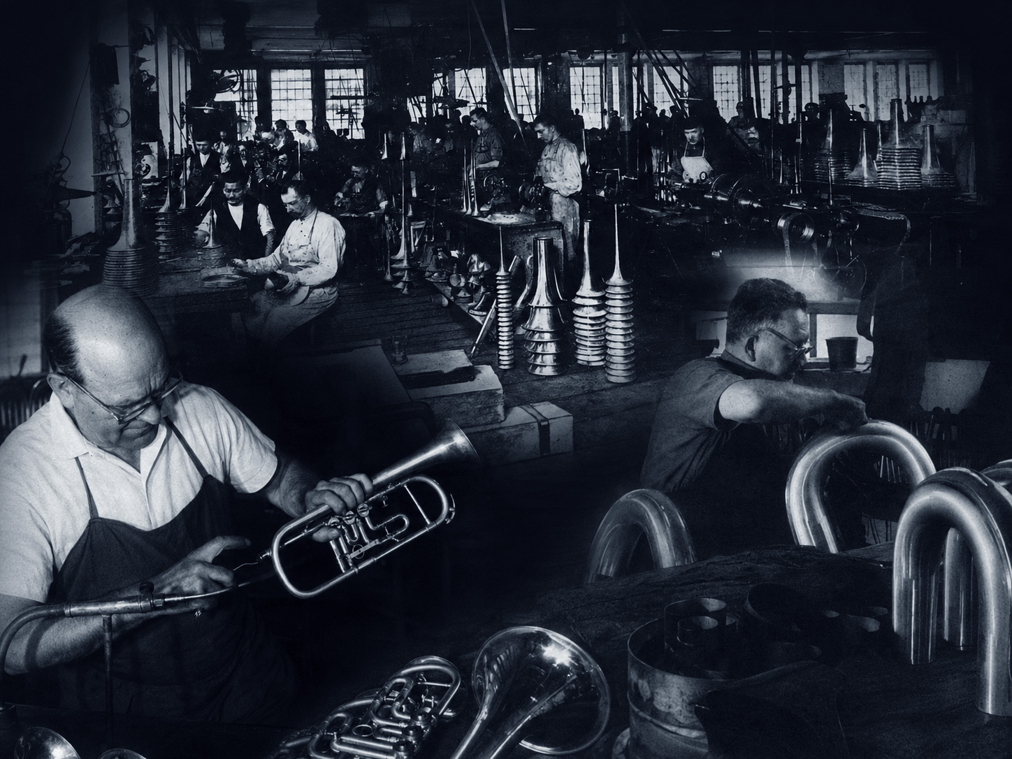 Brass instruments from the musical town of Graslitz