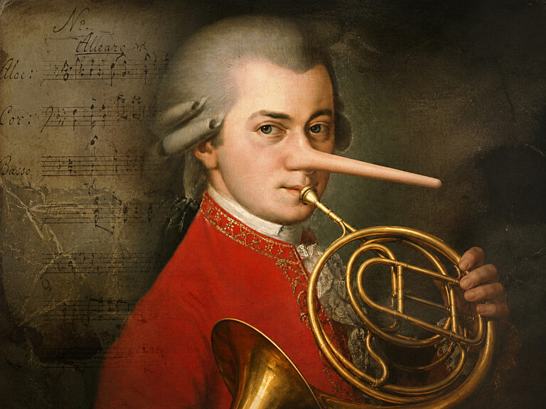 Why pretend to be Mozart?