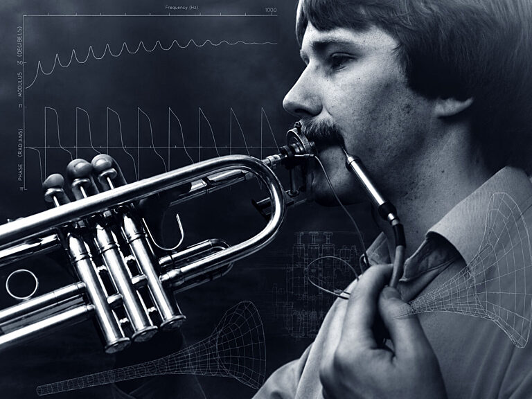 Brass instrument research at Surrey University