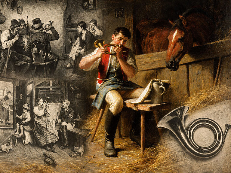 The posthorn of the 19th-century Royal Post Office in the service of folk music