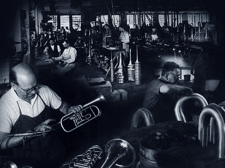 Brass instruments from the musical town of Graslitz