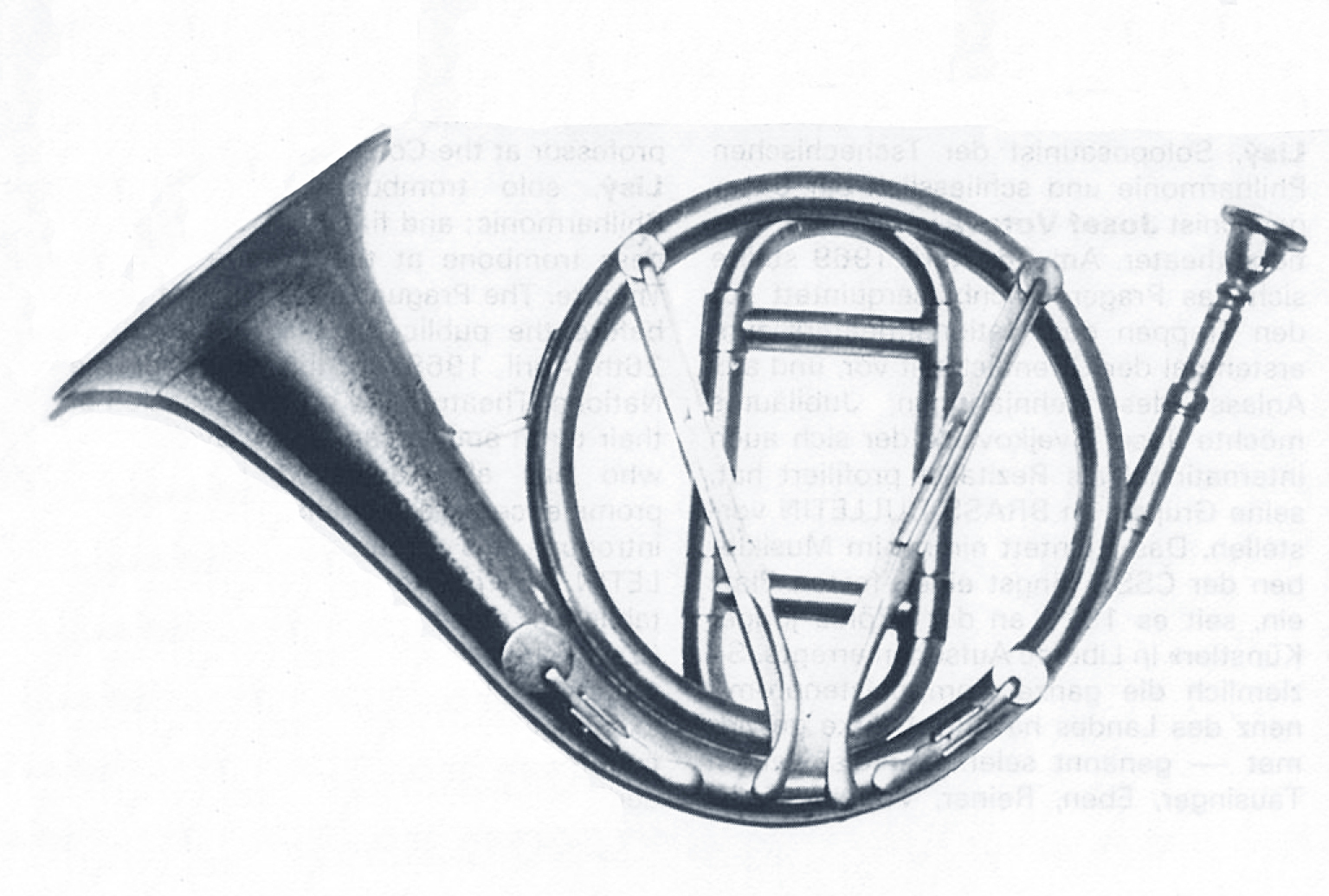 Erstes Instrument der Sammlung: Posthorn mit 4 Klappen. Anonymer Hersteller, um 1810.