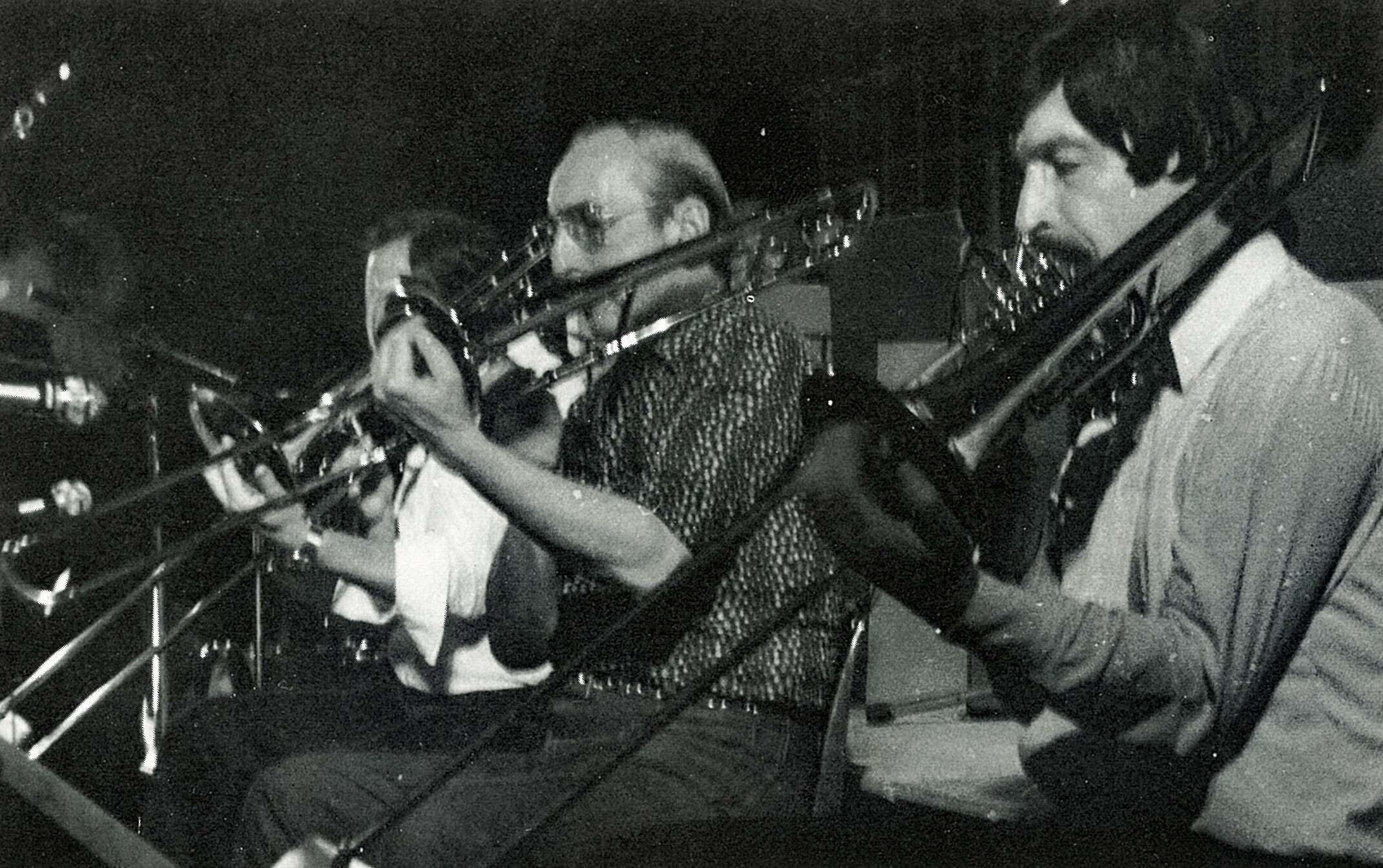 ➜ Marc Steckar (hidden), Charles Verstraete, Raymond Fonsèque – 1984. (photo M. Laplace)