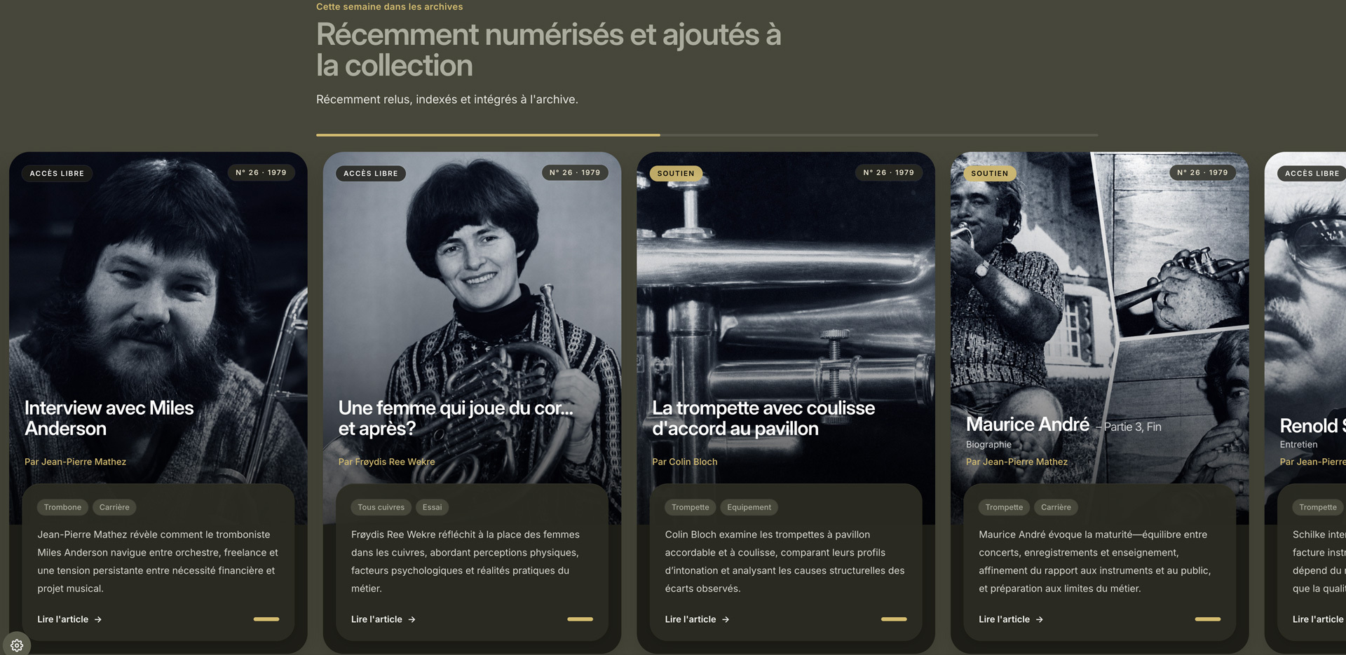 Ouverture des archives de Brass Bulletin
